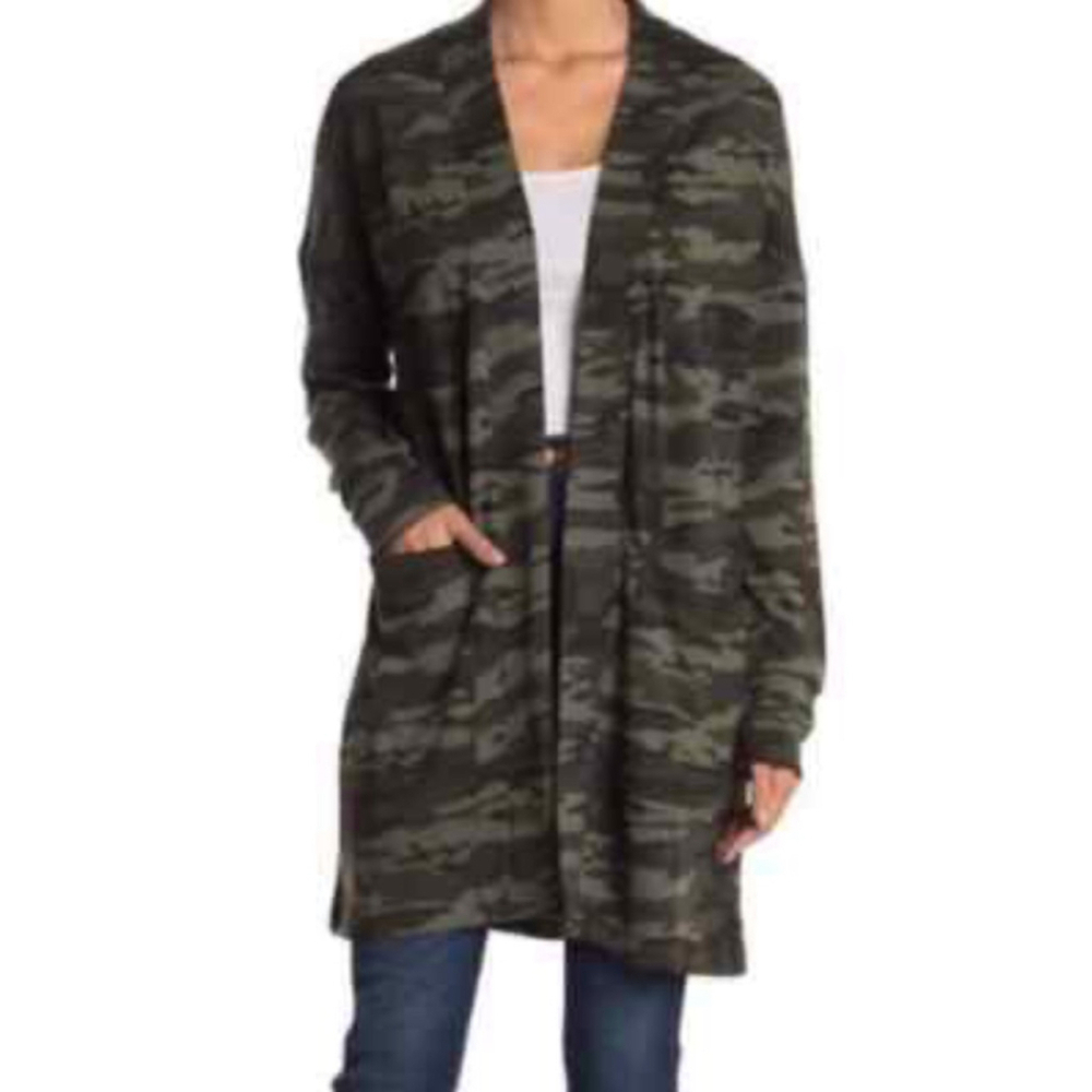 Sanctuary Camo Cardigan S Green Black